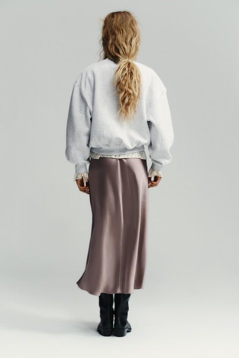 ZARA BASIC PLUSH SWEATSHIRT